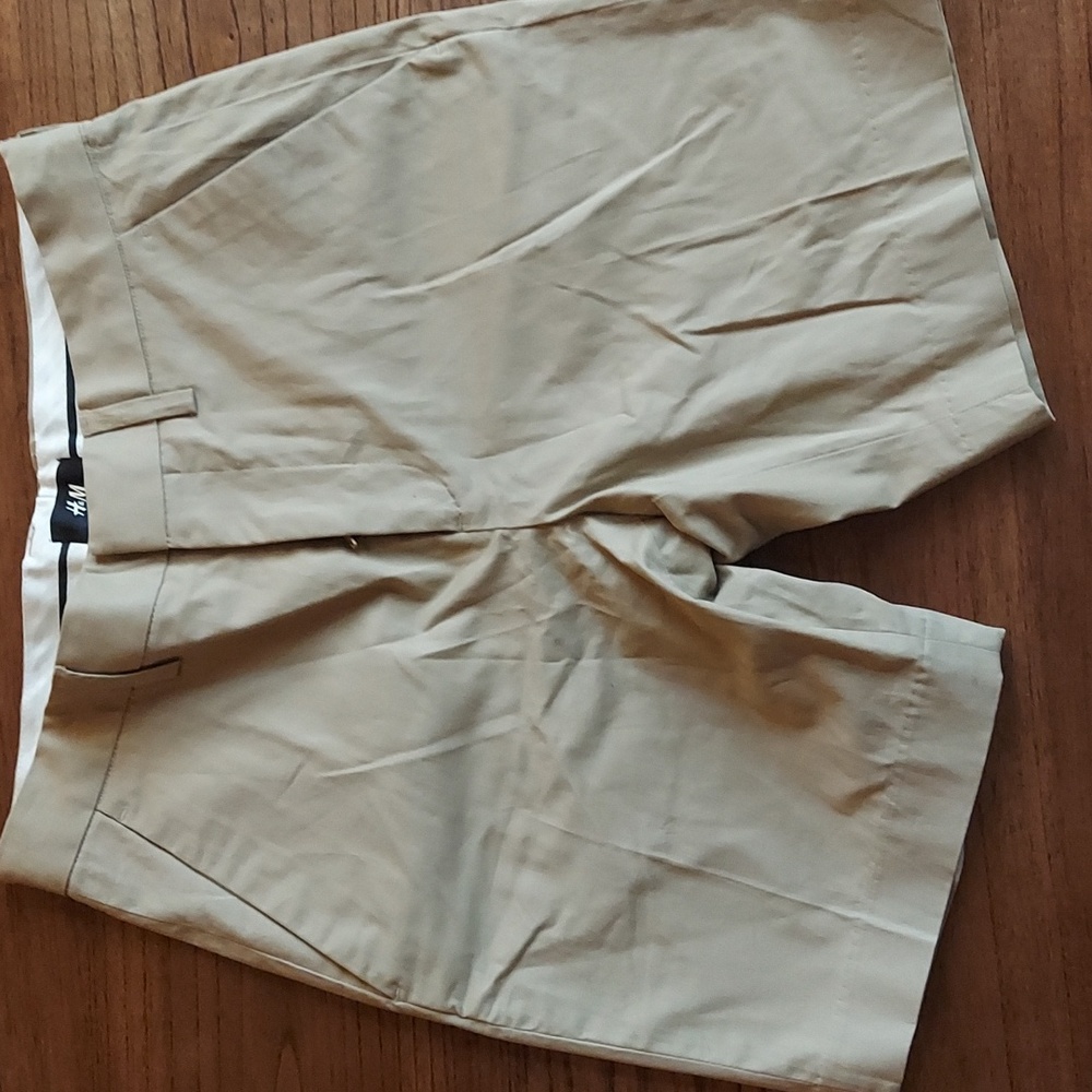 H&M khaki dress shorts